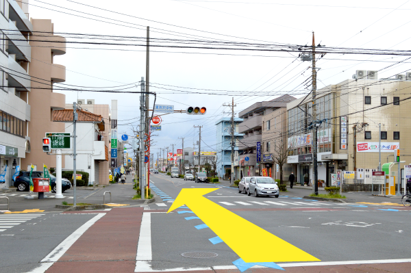 やましろ内科クリニックへの道順