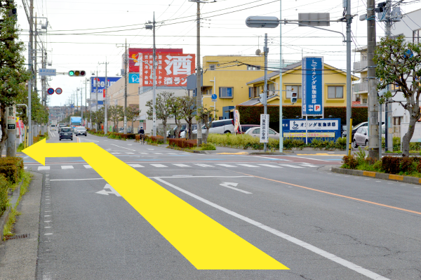 やましろ内科クリニックへの道順