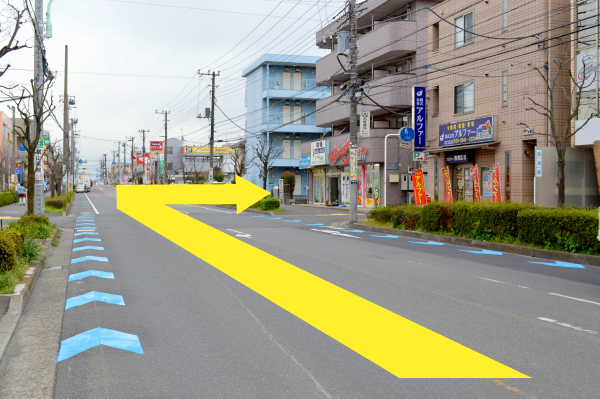 やましろ内科クリニックへの道順